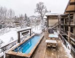 Outdoor heated pool and hot tub